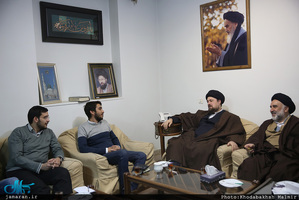 دیدار اعضای شورای مرکزی انجمن اسلامی دانشجویان دانشگاه تهران و علوم پزشکی تهران با سید حسن خمینی