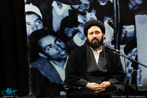 دیدار اعضای انجمن اسلامی دانشجویان دانشگاه فردوسی مشهد با سید علی خمینی