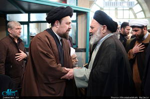 مراسم وداع با پیکر آیت الله هاشمی رفسنجانی(ره) در حسینیه جماران-10