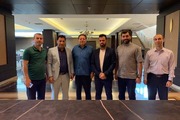 حضور هیات اعزامی فدراسیون فوتبال ایران در بصره+عکس
