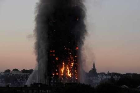 تعداد جان باختگان حریق برج «گرنفل» لندن به 17 تن رسید