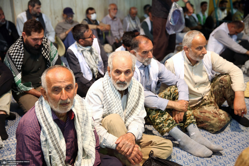 مراسم عزاداری کاروان پیاده زائران امام خمینی (س) استان گیلان در حسینیه جماران