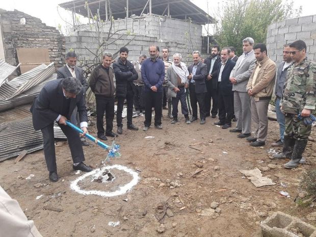 ساخت خانه مددجویان سیلزده کمیته امداد در مازندران آغاز شد