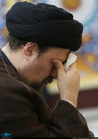 مراسم عزاداري شب وفات حضرت زينب(س) در حرم امام راحل