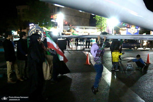 نصب و استقرار پهباد مهاجر 6 در سه راه قیطریه