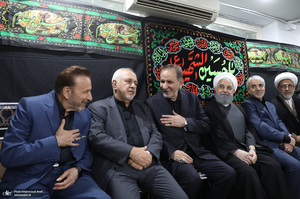مراسم عزاداری حضرت اباعبدالله الحسین (ع) در دفتر حسن روحانی
