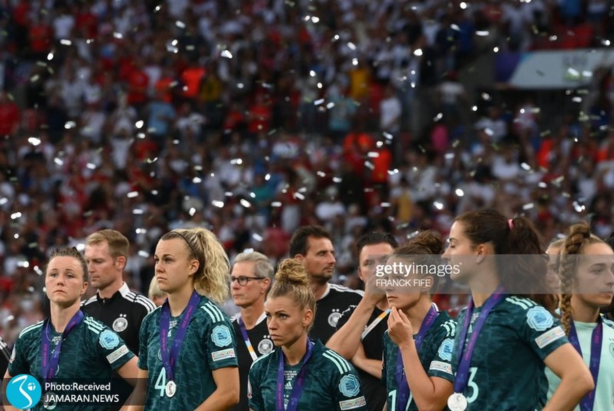 مدال نقره یورو 2022 برگردن زن دورگه ایرانی- آلمانی+عکس