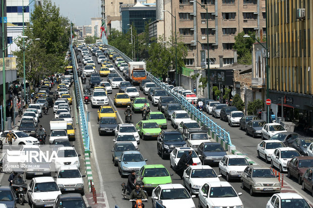 امروز ترافیک در تهران ۷۵ درصد افزایش داشت