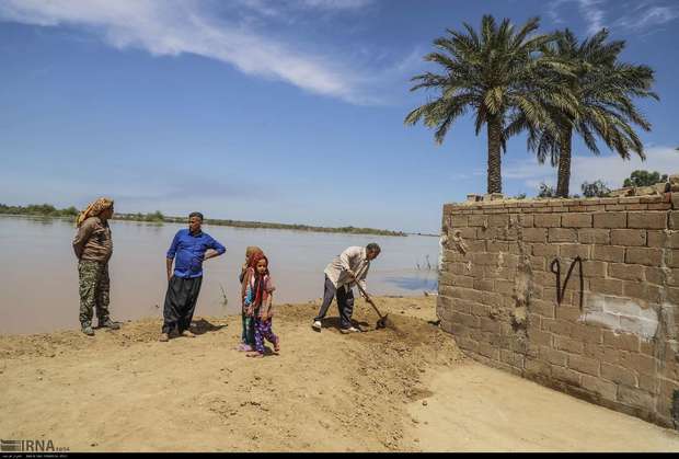 سیلاب به زیرساخت های روستایی 12شهرستان خوزستان خسارت زد