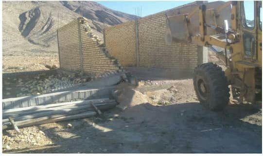 هفت ساختمان غیر قانونی در جهرم تخریب شد