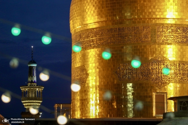 حال و هواى حرم مطهر امام رضا (ع) در شب ولادت