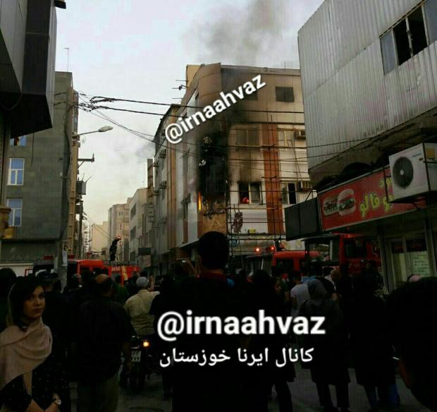 آتش سوزی در هتل آزادی آبادان
