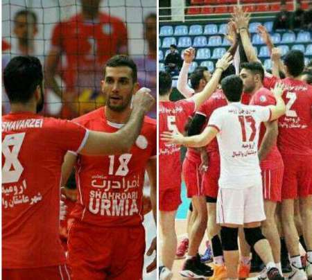 پیروزی تیم های والیبال شهرداری ارومیه مقابل پارسه تهران و عقاب سبلان اردبیل