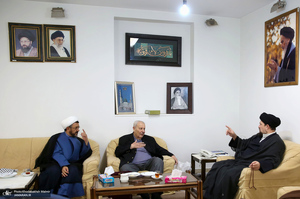 دیدار صلاح زواوی سفیر سابق فلسطین با سید حسن خمینی