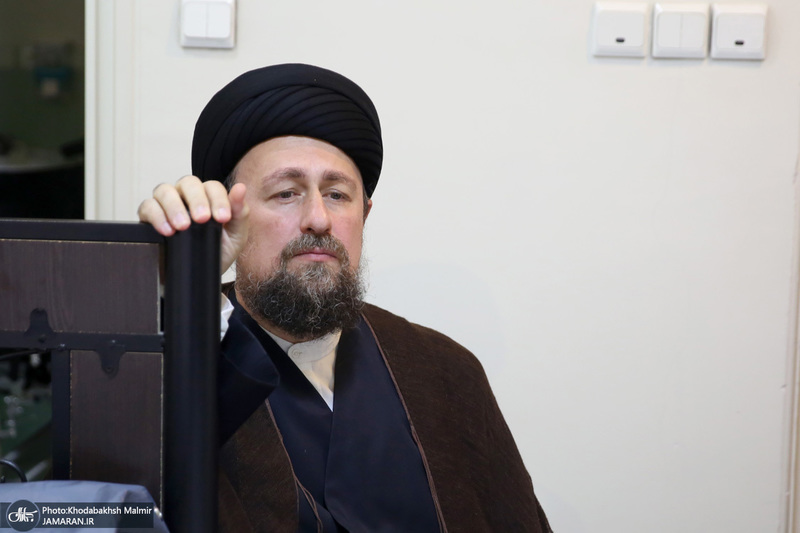 حضور سید حسن خمینی در منزل مرحوم آیت الله شیخ حسن صانعی (ره)