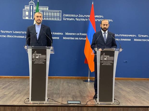 امیرعبداللهیان: مخالف هرگونه تغییر ژئوپلتیک و مرزها در قفقاز هستیم/ میرزویان: ما سازوکار صلح بین آذربایجان و ارمنستان را به طرف ایرانی ارائه کردیم