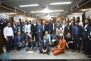 بازدیدی جمعی از شرکت کنندگان خارجی در سی و پنجمین دوره مسابقات بین المللی قرآن کریم ازبیت امام خمینی 