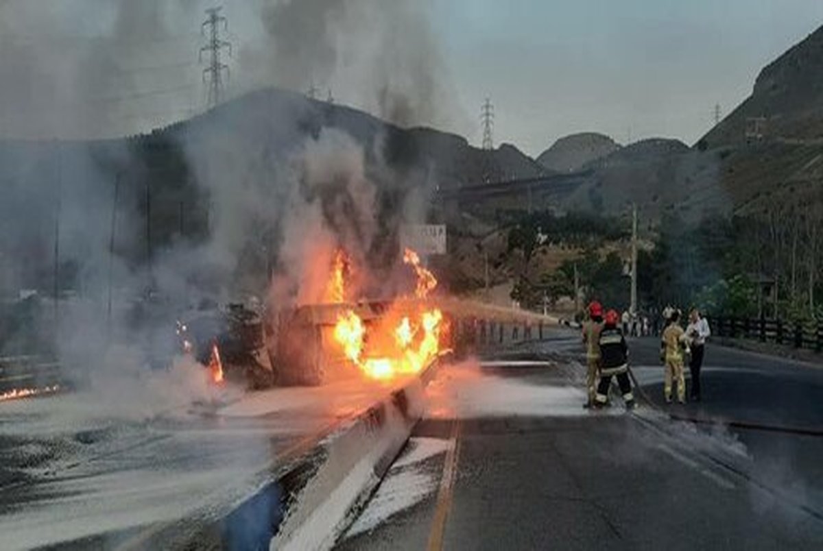  جزییاتی درباره آتش‌سوزی تانکر حامل سوخت در تهران+ تصاویر
