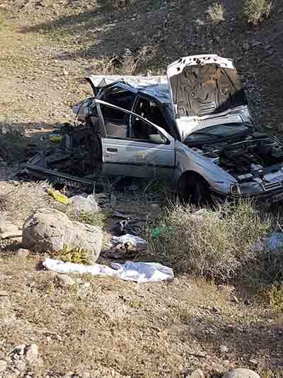 2کشته و 10 زخمی حاصل واژگونی پژو افغان کش در محور ایرانشهر- خاش