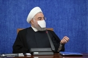 عکسی از ماسک مخصوص روحانی در جلسه امروز دولت!