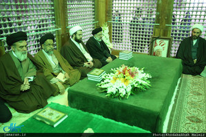 تجدید میثاق هیأت رئیسه و اعضای مجلس خبرگان رهبری با آرمان های امام خمینی(س)