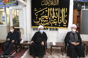 مراسم عزای روز عاشورا در بیت آیت الله العظمی فاضل لنکرانی(ره)