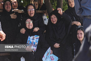 تشییع پیکر مطهر خانواده شهید حمله تروریستی رژیم صهیونیستی در ساری