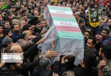 مهرنشینان پردیس میزبان پیکر مطهر دو شهید گمنام شدند