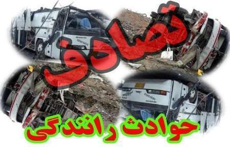 سانحه رانندگی در عوارضی زنجان - قزوین پنج نفر را روانه بیمارستان کرد