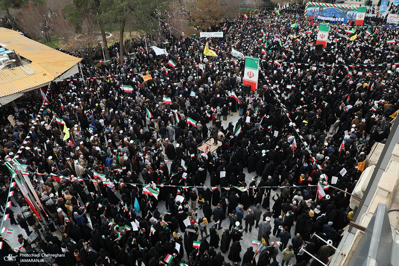 راهپیمایی 22 بهمن در قم
