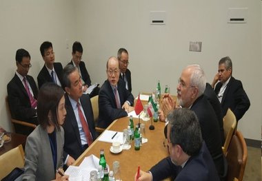 دیدار و رایزنی وزیران امور خارجه ایران و چین درباره برجام