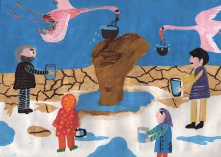 مشارکت 250 نفر ازکودکان آذربایجان غربی در طرح نقاشی برای دریاچه ارومیه