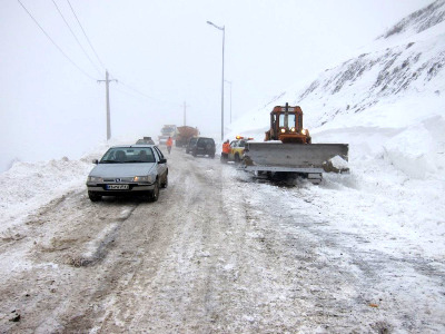 ممنوعیت ترافیکی محور کرج – چالوس به علت بارش برف