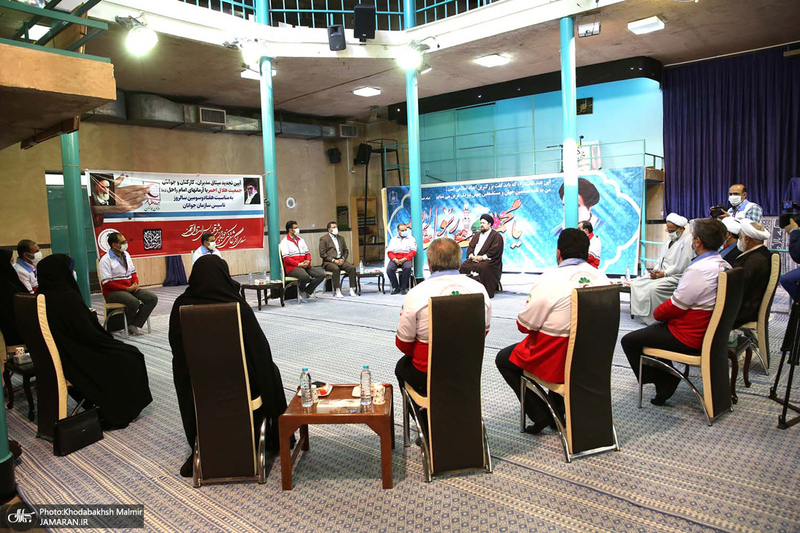دیدار مدیران، کارکنان و جوانان جمعیت هلال احمر با سید حسن خمینی