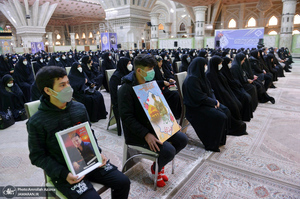 مراسم میلاد حضرت فاطمه زهرا (س) و امام خمینی (ره) در حرم بنیانگذار جمهوری اسلامی ایران