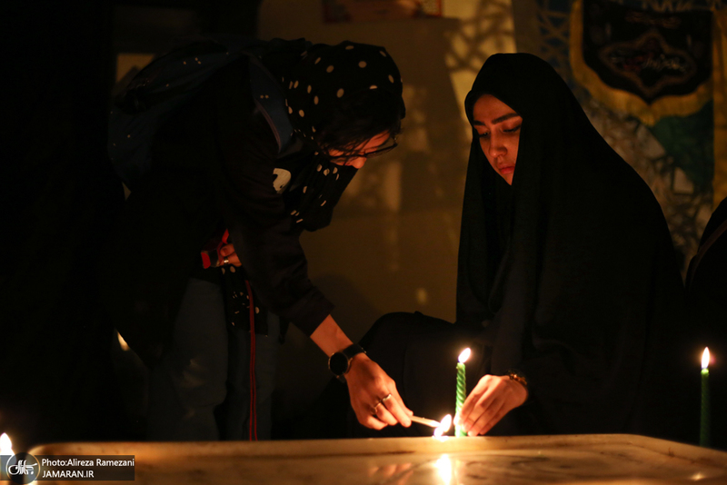 مراسم شام غریبان در میدان امام حسین (ع)