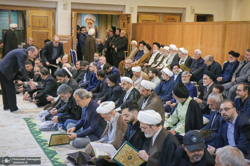 مراسم بزرگداشت آیت موسوی تبریزی در قم