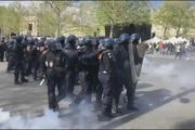 درگیری بین پلیس فرانسه و معترضان جلیقه زرد 