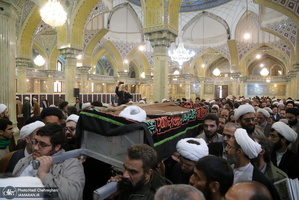 مراسم تشییع و خاکسپاری حجت الاسلام والمسلمین حاج شیخ عباس صالحی منش(ره)