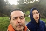فریبرز عرب نیا در کنار پسرش+عکس