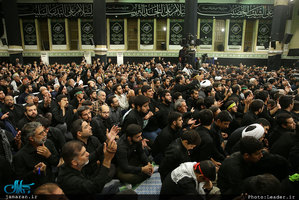 آخرین شب مراسم عزاداری حضرت اباعبدالله الحسین(ع) با حضور رهبر معظم انقلاب