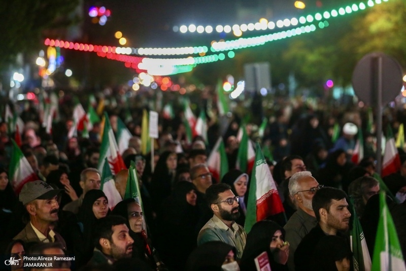 چهل و هشتمين اجتماع پرشور مردم در محله پيروزی