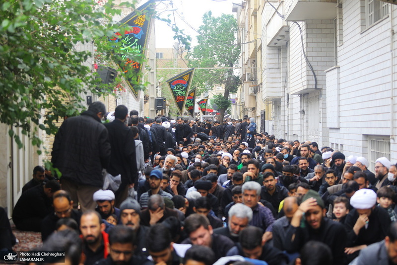 دسته عزاداری شهادت حضرت علی (ع) با حضور آیت‌الله العظمی وحید خراسانی