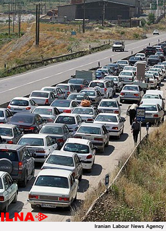 ترافیک سنگین در برخی محورهای مواصلاتی زنجان