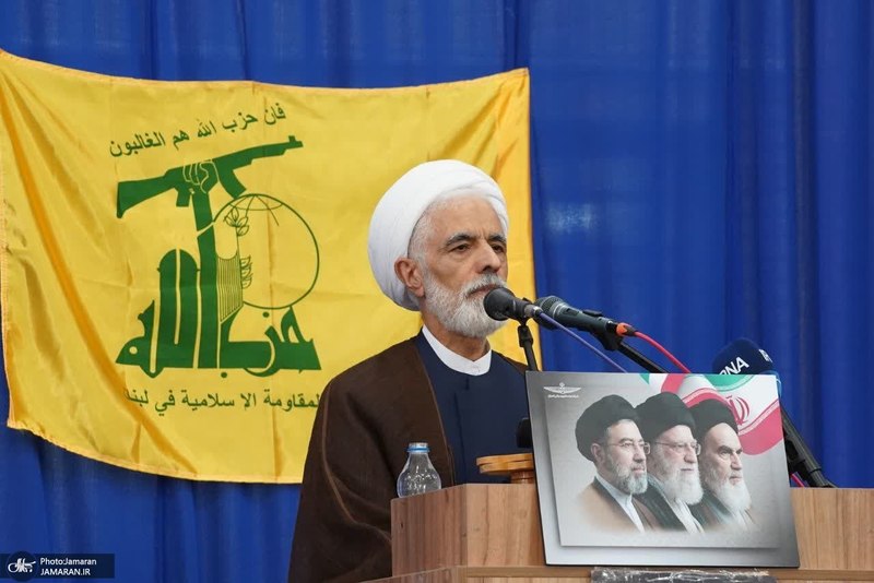 مراسم سی و هفتمین سالگرد بزرگداشت امام خمینی (س) در روستای خیارج استان قزوين