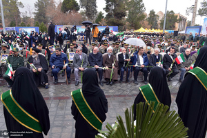 گلباران محل جلوس امام خمینی(س) در بهشت زهرا(س)