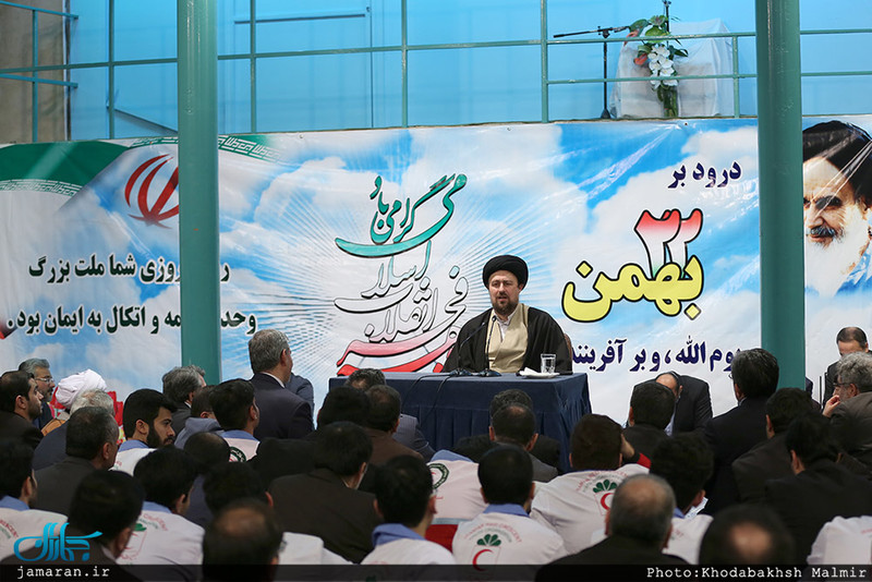 دیدار استاندار و جمعی از مدیران استان تهران با سید حسن خمینی
