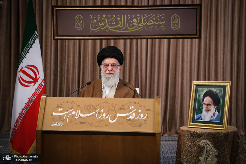 سخنرانی رهبر معظم انقلاب به‌مناسبت روز جهانی قدس
