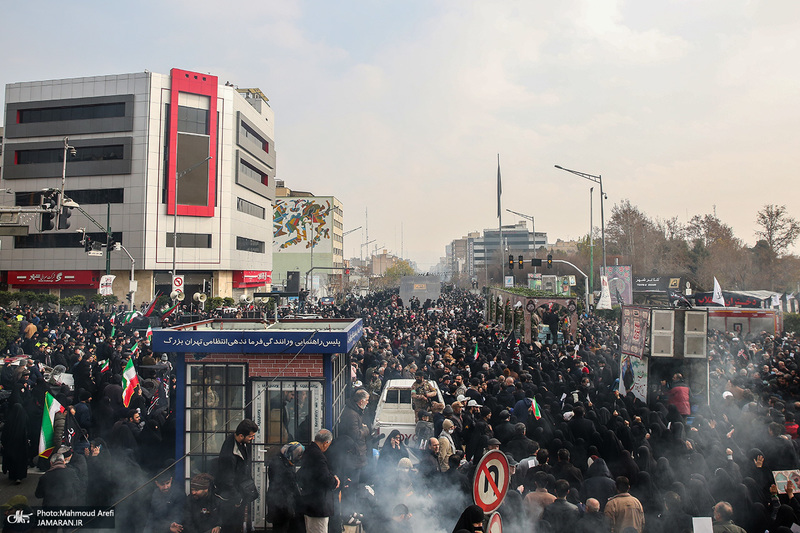 مراسم تشییع 200 شهید گمنام دفاع مقدس در تهران -2
