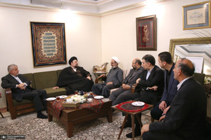 حضور سید حسن خمینی در منزل مرحوم زهرا شجاعی